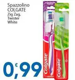 Sidis Spazzolino COLGATE Zig Zag, Twister White offerta