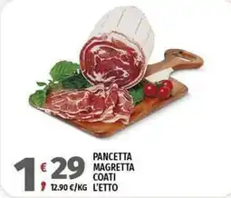 Vivo Supermercati Pancetta magretta COATI offerta