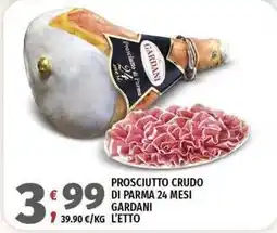Vivo Supermercati Prosciutto crudo di parma 24 mesi GARDANI offerta