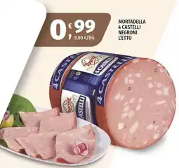 Vivo Supermercati Mortadella 4 castelli NEGRONI offerta