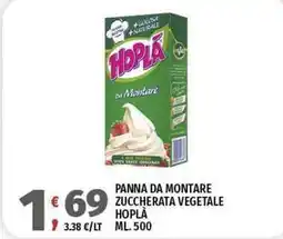 Vivo Supermercati Panna da montare zuccherata vegetale HOPLA offerta