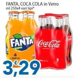Sidis FANTA, COCA COLA in Vetro offerta