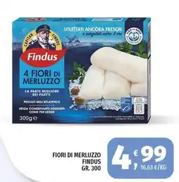 Vivo Supermercati Fiori di merluzzo FINDUS offerta