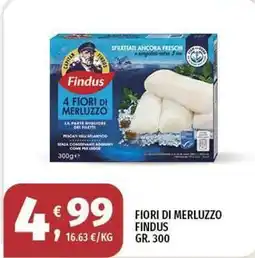 Vivo Supermercati Fiori di merluzzo FINDUS offerta