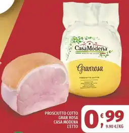 Vivo Supermercati Prosciutto cotto gran rosa CASA MODENA offerta