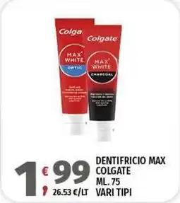 Vivo Supermercati Dentifricio max COLGATE offerta