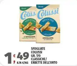 Vivo Supermercati Sfogliate colussi classiche/ erbette dell'orto offerta
