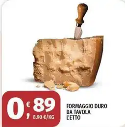 Vivo Supermercati Formaggio duro da tavola offerta