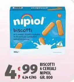 Vivo Supermercati Biscotti 6 cereali NIPIOL offerta