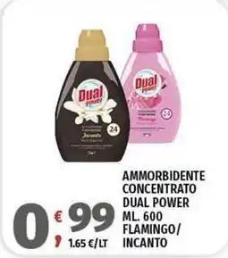 Vivo Supermercati Ammorbidente concentrato dual power flamingo/ incanto offerta