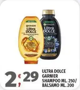 Vivo Supermercati Ultra dolce garnier shampoo/ balsamo offerta