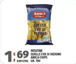 Vivo Supermercati Patatine quelle che si vedono AMICA CHIPS offerta
