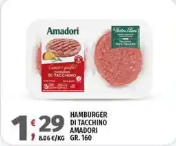 Vivo Supermercati Hamburger di tacchino AMADORI offerta