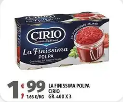 Vivo Supermercati La finissima polpa CIRIO offerta