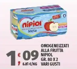 Vivo Supermercati Omogeneizzati alla frutta NIPIOL offerta