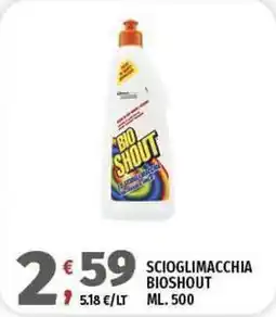Vivo Supermercati Scioglimacchia BIOSHOUT offerta