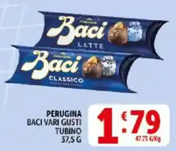 Deco Supermercati Perugina baci vari gusti tubino offerta