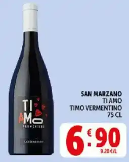 Deco Supermercati San marzano ti amo timo vermentino offerta
