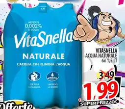 Il Genio Supermercato Vitasnella acqua naturale offerta