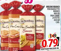 Il Genio Supermercato Mulino bianco pan bauletto bianco, pan carre 24 fette offerta