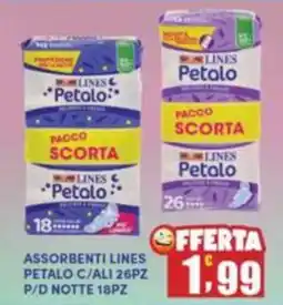 Maury's Assorbenti lines petalo c/ali p/d notte offerta