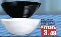 Maury's Luminarc insalatiera harena nero/bianco offerta