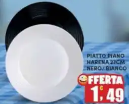 Maury's Piatto piano harena nero/bianco offerta