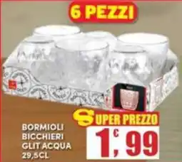 Maury's Bormioli bicchieri glit acqua offerta