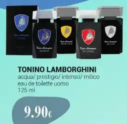 Tigotà TONINO LAMBORGHINI acqua/prestigio/ intenso/ mitico eau de toilette uomo offerta