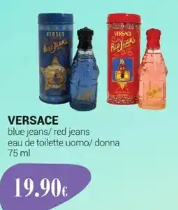 Tigotà VERSACE blue jeans/ red jeans eau de toilette uomo/donna offerta