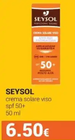 Tigotà SEYSOL crema solare viso spf 50+ offerta