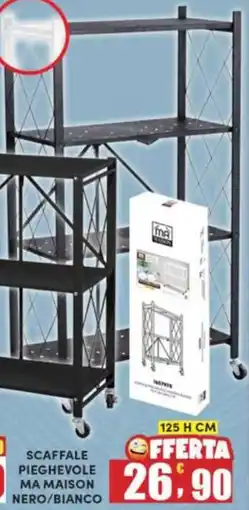 Maury's Scaffale pieghevole ma maison nero/bianco offerta