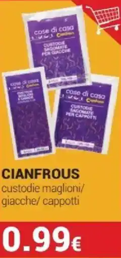 Tigotà CIANFROUS custodie maglioni/ giacche/ cappotti offerta