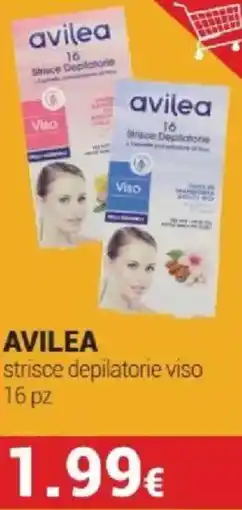Tigotà AVILEA strisce depilatorie viso 16 pz offerta