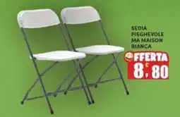 Maury's Sedia pieghevole ma maison bianca offerta
