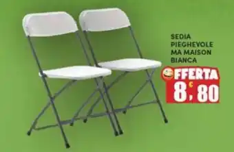 Maury's Sedia pieghevole ma maison bianca offerta