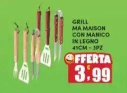 Maury's Grill ma maison con manico in legno offerta