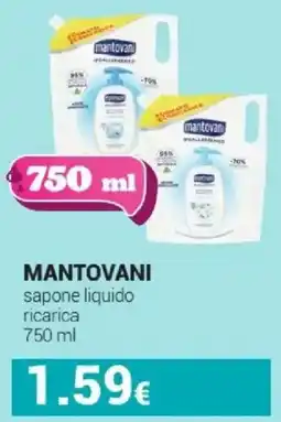 Tigotà MANTOVANI sapone liquido ricarica offerta