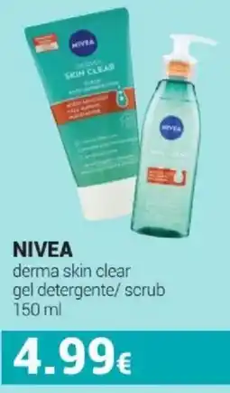 Tigotà NIVEA derma skin clear gel detergente/ scrub offerta