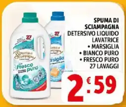 Deco Supermercati Spuma di sciampagna detersivo liquido offerta