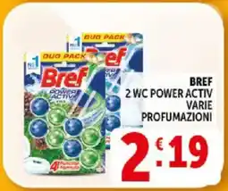Deco Supermercati Bref 2 wc power activ offerta