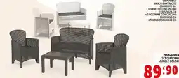 Deco Supermercati Progarden set giardino jungle colori offerta