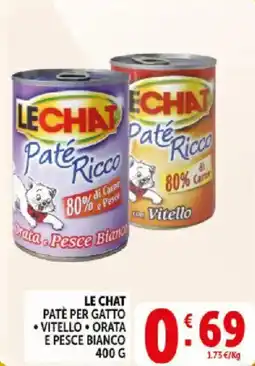 Deco Supermercati Le chat patè per gatto offerta