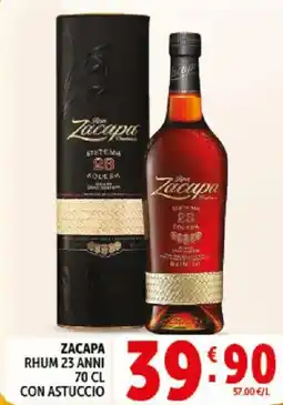 Deco Supermercati Zacapa rhum 23 anni con astuccio offerta
