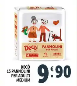 Deco Supermercati Decò 15 pannolini per adulti medium offerta