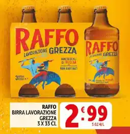 Deco Supermercati Raffo birra lavorazione grezza offerta