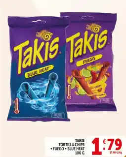 Deco Supermercati Takis tortilla chips fuego, blue heat offerta