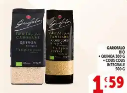 Deco Supermercati Garofalo bio quinoa, cous cous integrale offerta
