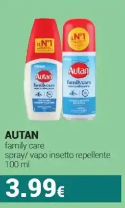 Tigotà AUTAN family care spray/vapo insetto repellente offerta
