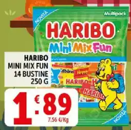 Deco Supermercati Haribo mini mix fun 14 bustine offerta